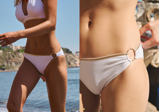 Bas de maillot de bain Jasmine blanc