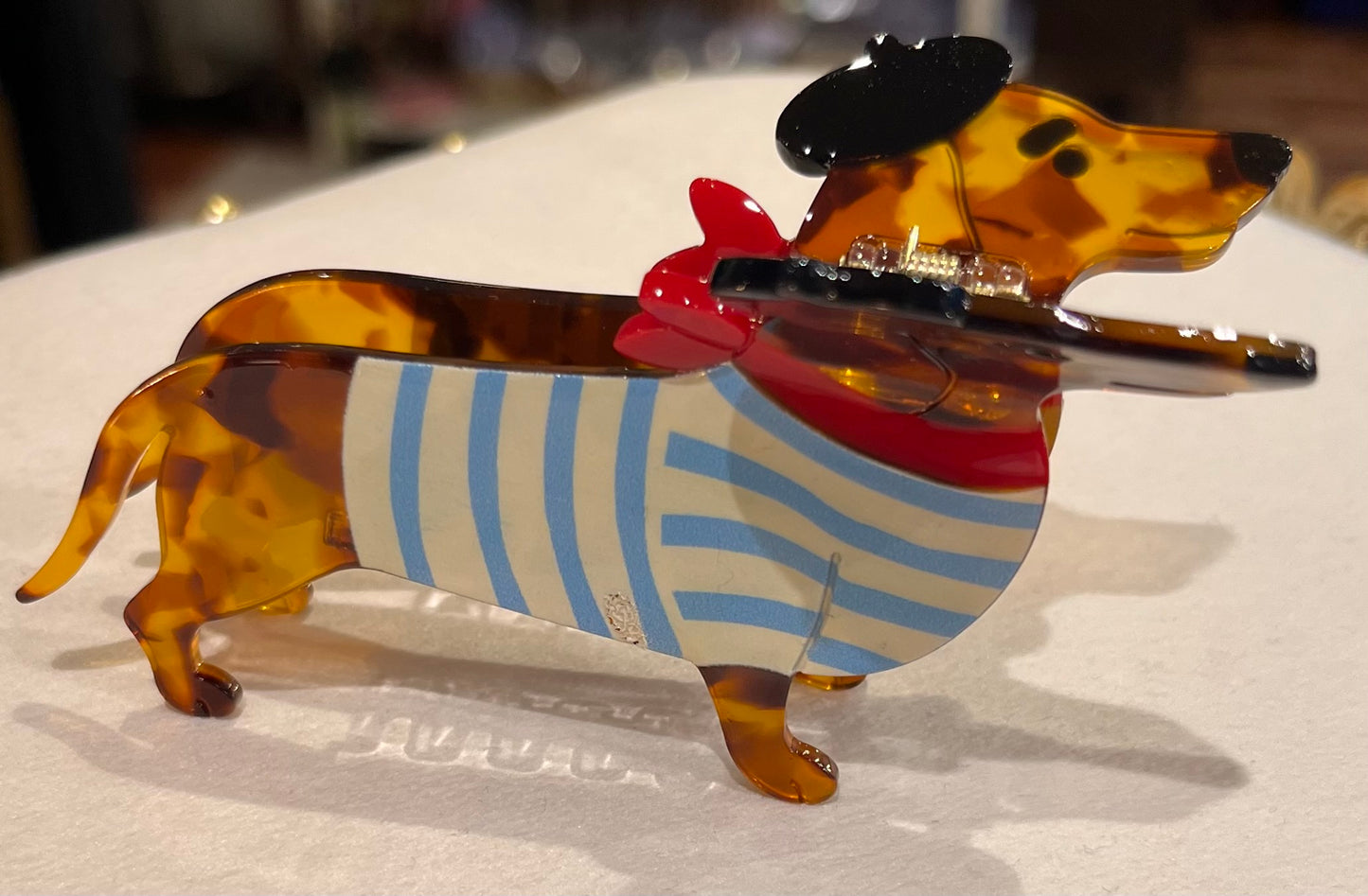 Pince à cheveux Teckel L’accessoire fun et mode