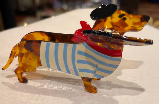 Pince à cheveux Teckel L’accessoire fun et mode