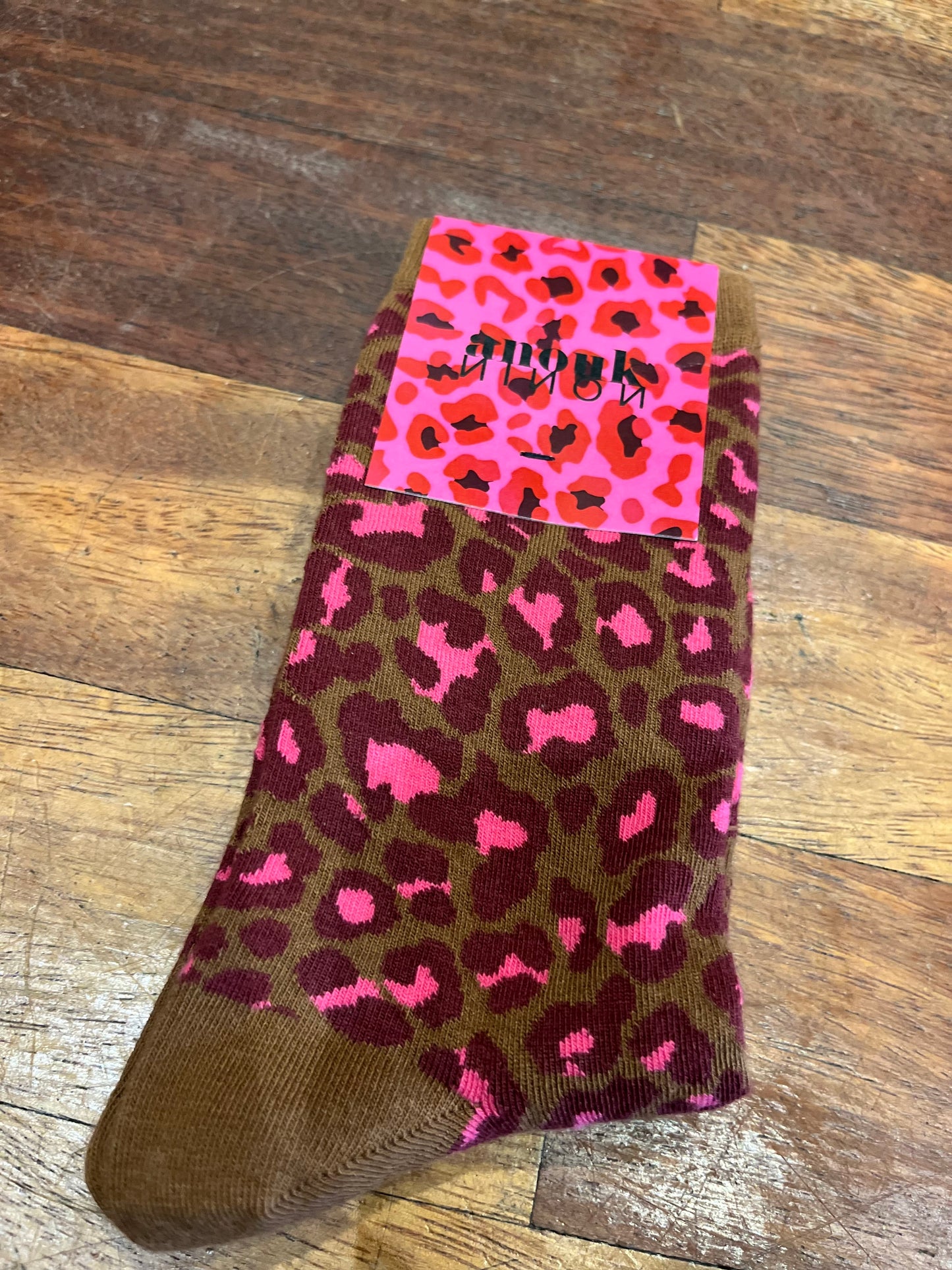 Chaussettes Léopard kaki