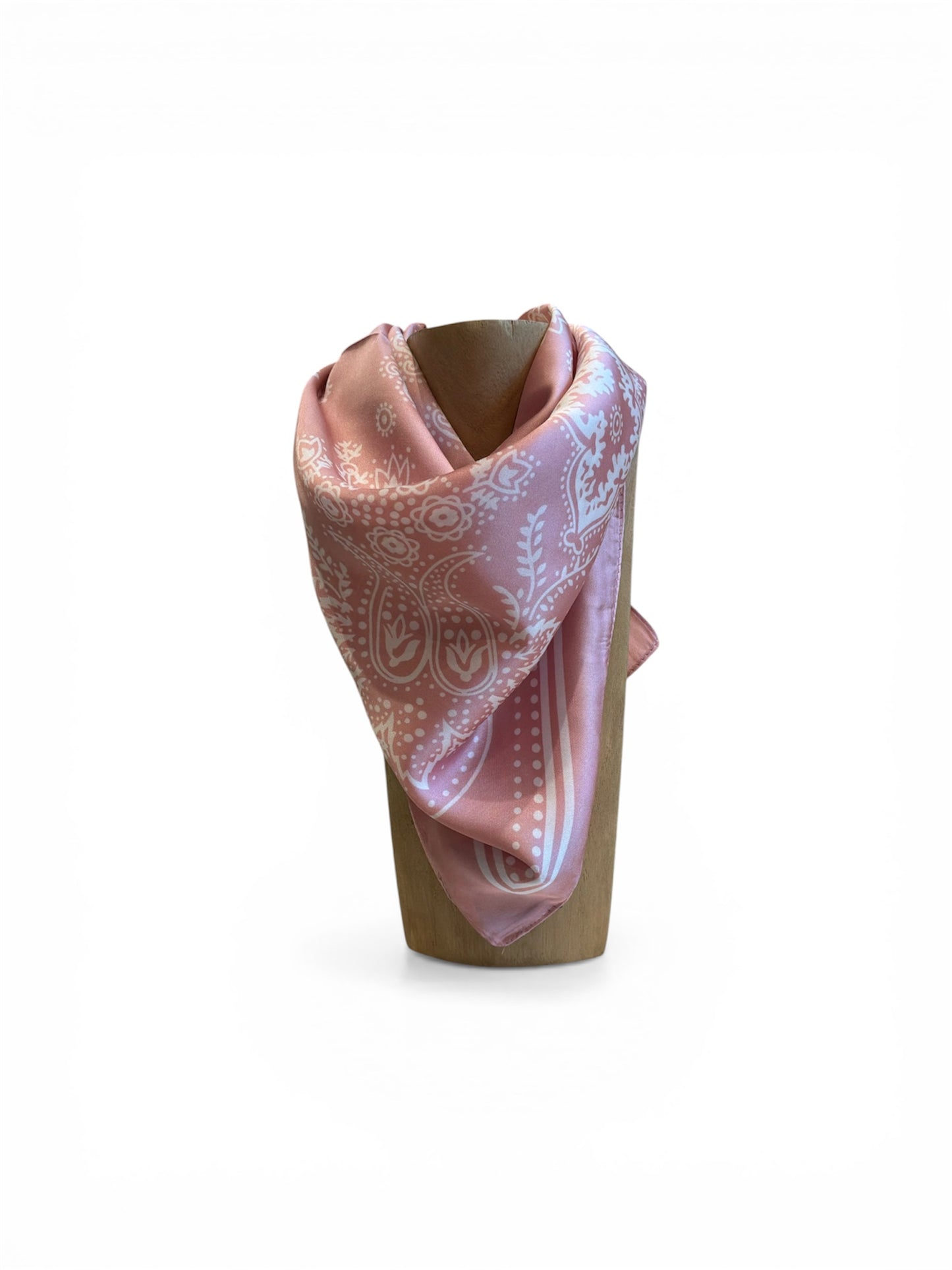 Carré imprimé bandana – Rose