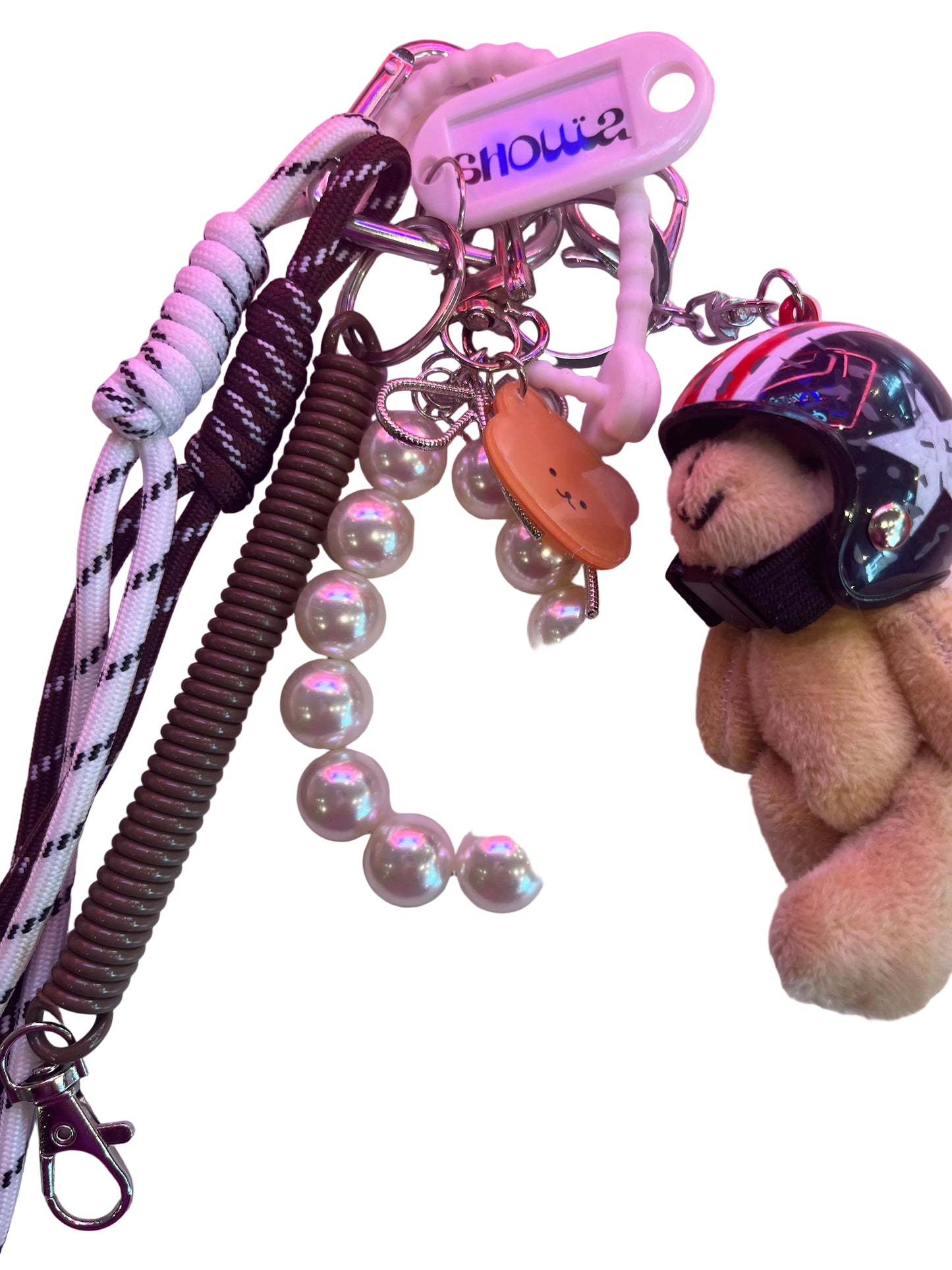 Bag Charm Teddy Jones Shouia | Mini Ourson Casque Bijou de Sac Fun