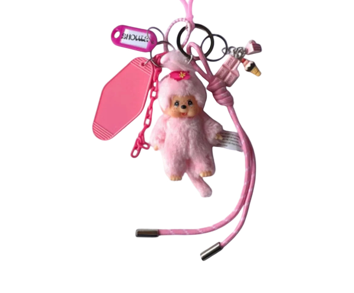Bag Charm Kiki Rose Girly Schouia | Bijou de Sac Féminin Rétro