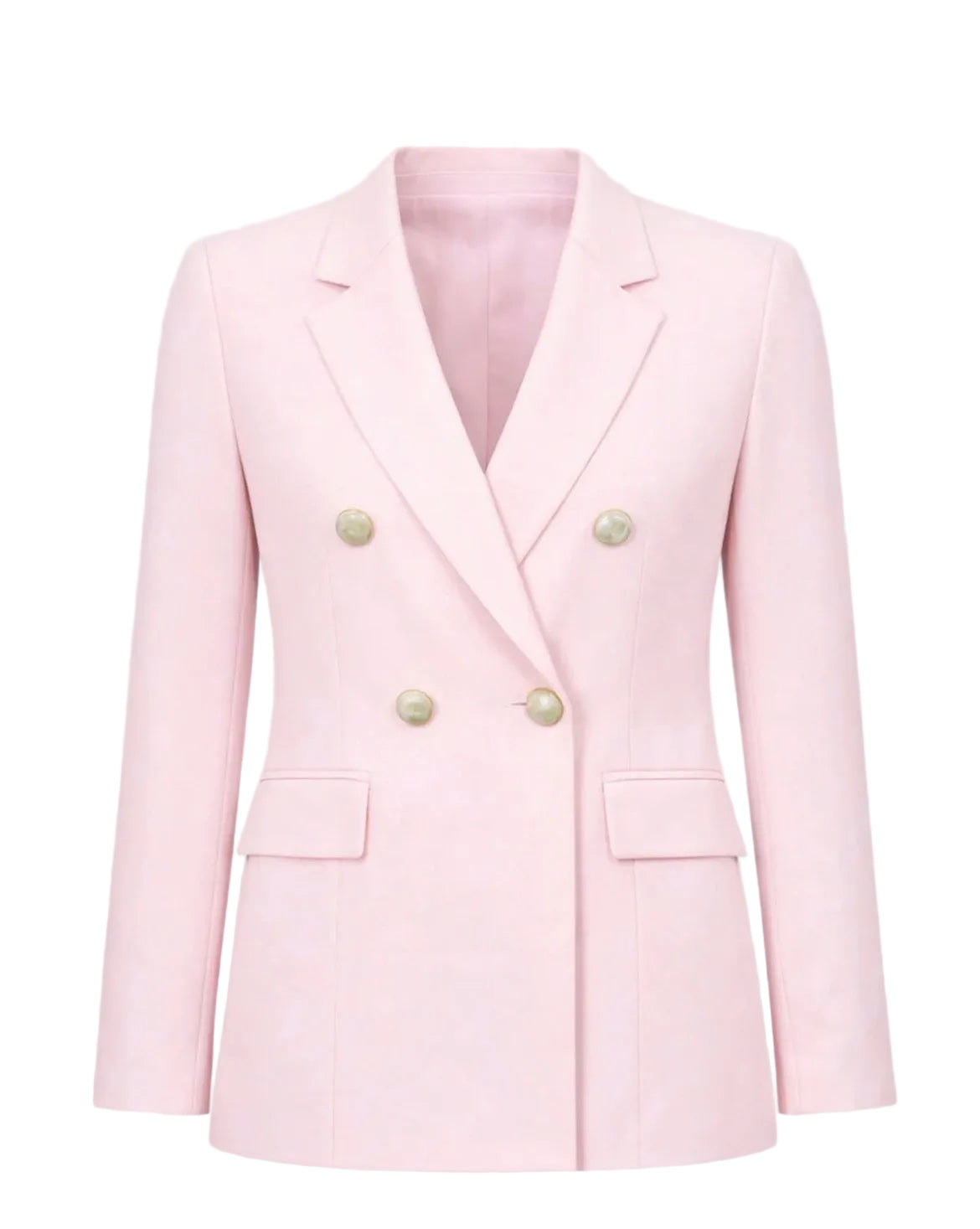 Blazer Croisé Rose Femme – Coupe Droite Structurée | An'ge