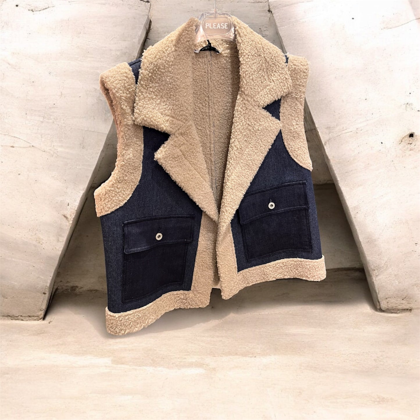 Blouson denim sans manches qui change tout !