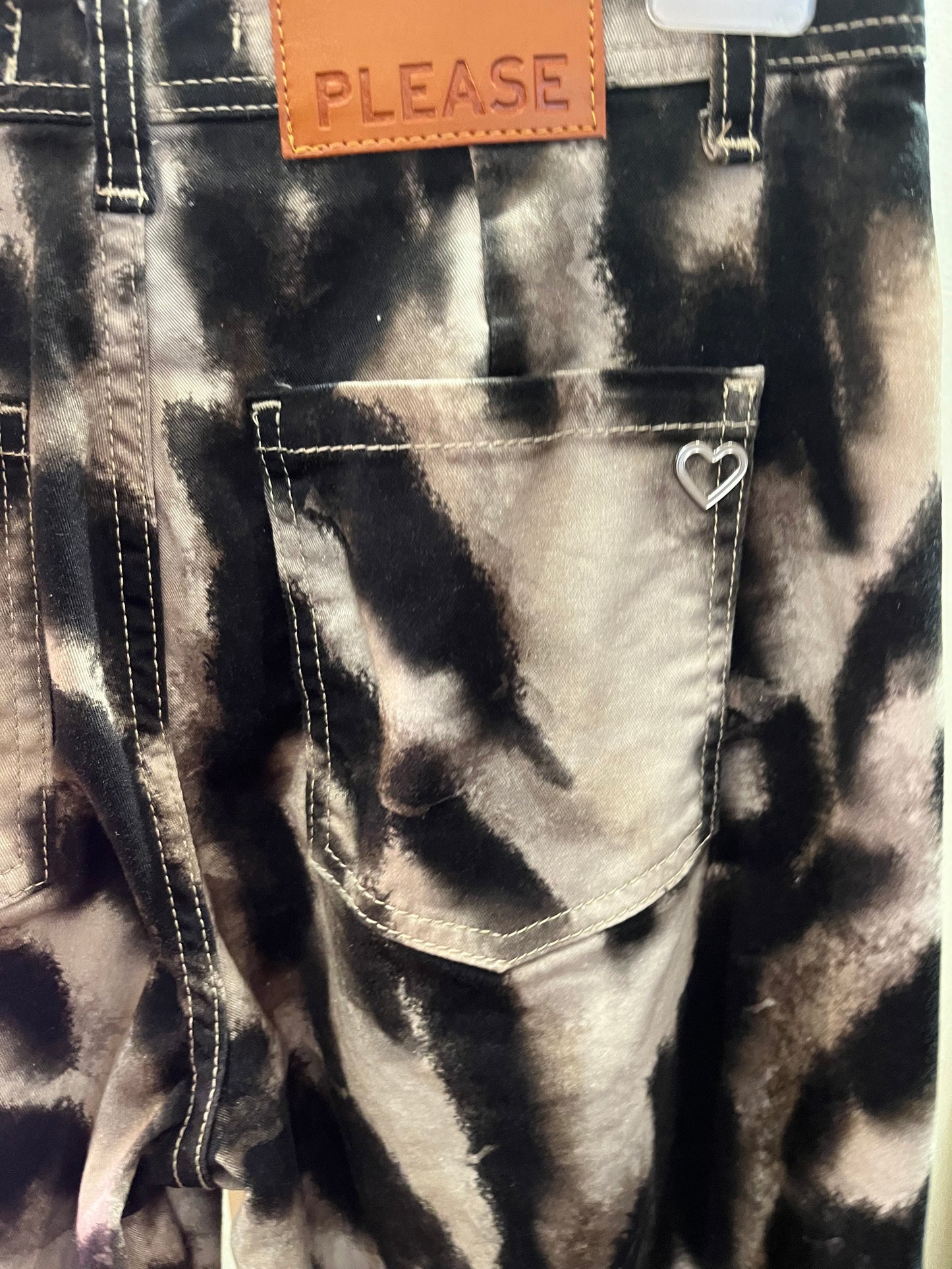 Please jeans imprimé