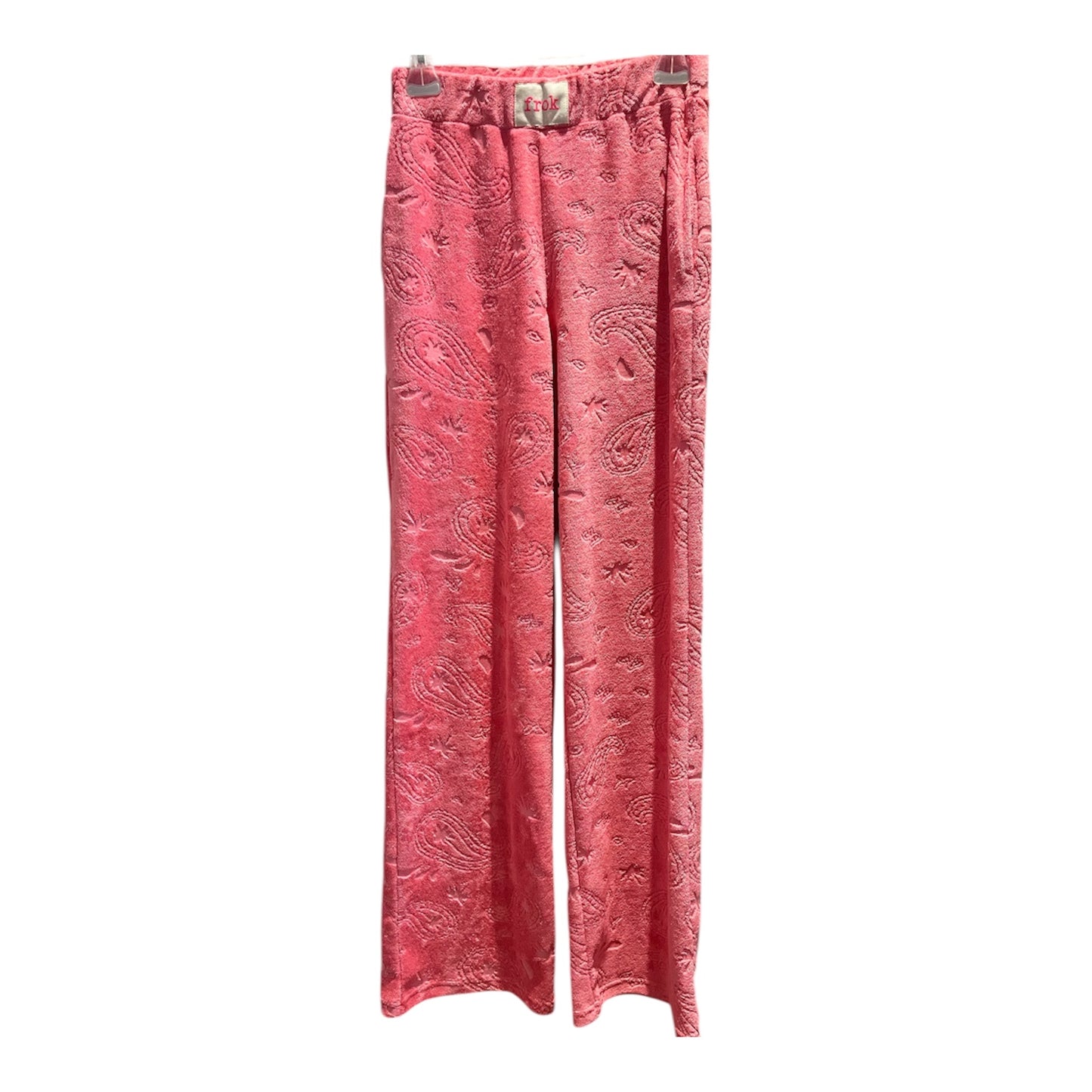 Pantalon éponge motif cashmere|Effortless chic&confort absolu