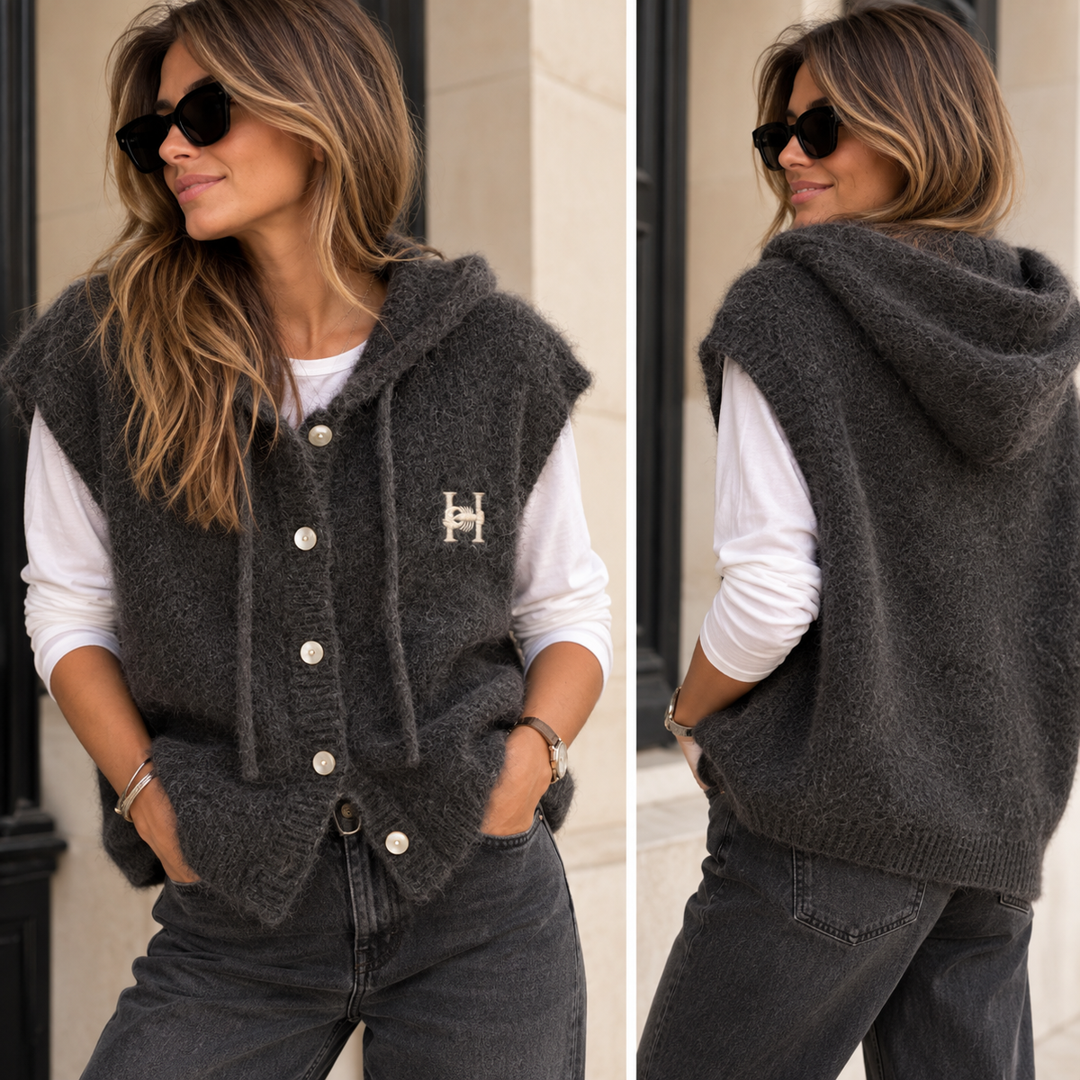 Gilet à capuche
