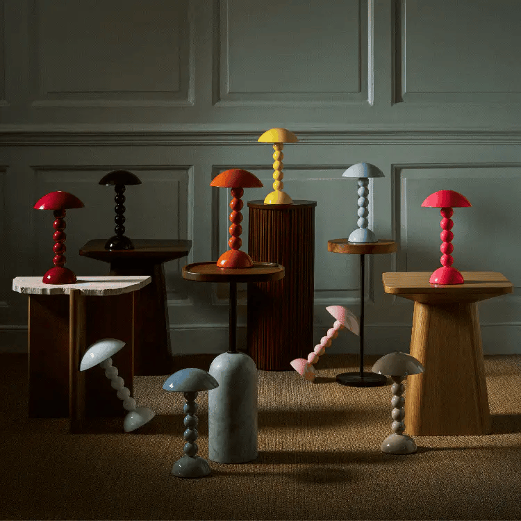 LAMPE LED BOBBIN cappuccino - ADDISON ROSS