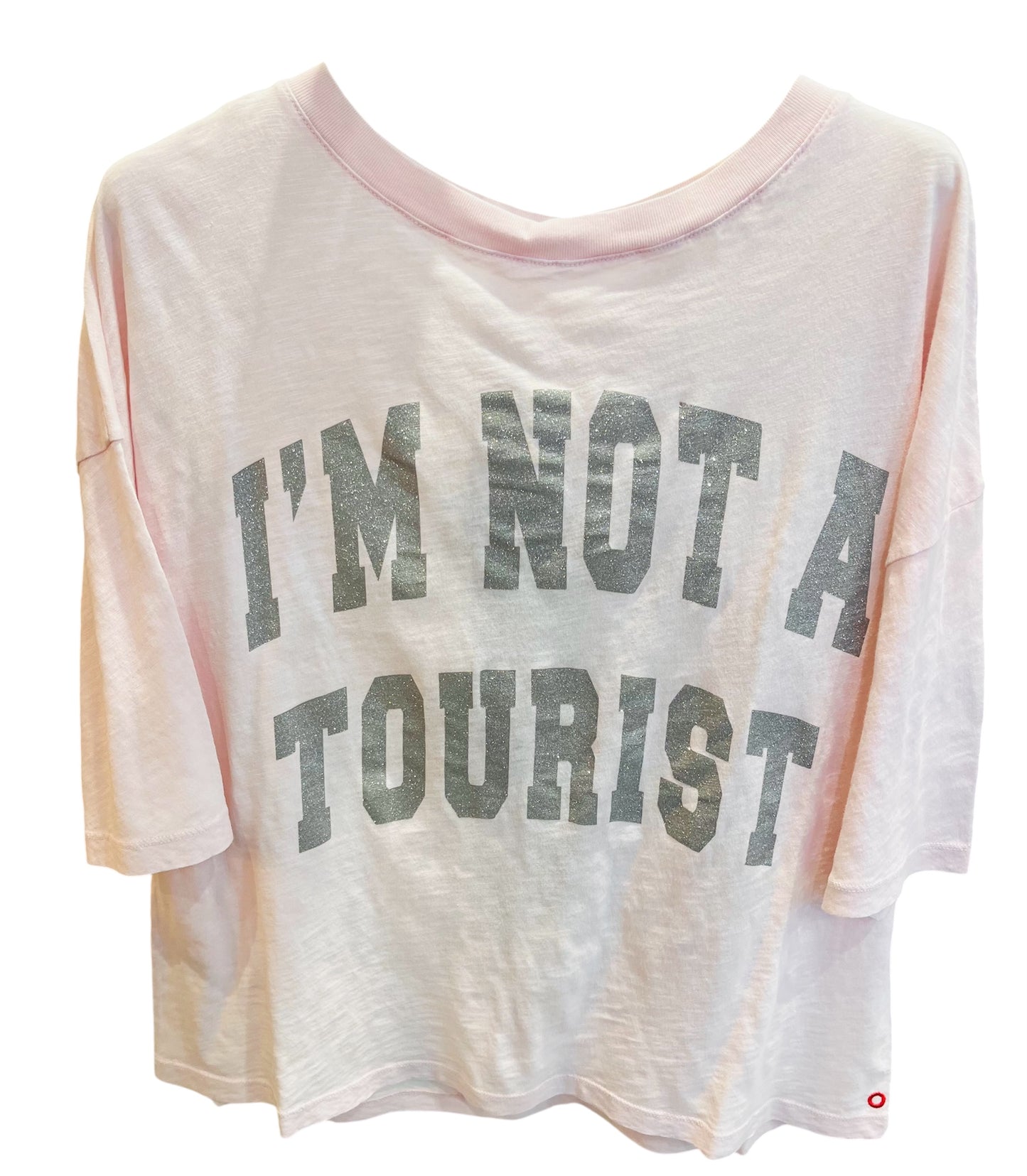 Tee-shirt not a tourist glitter -Le Statement tee qui attire tous les regards .