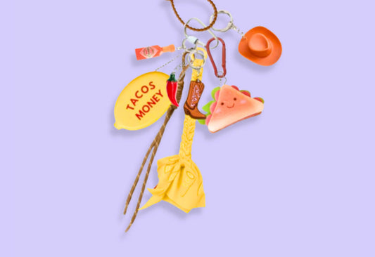 Bag Charm Tacos Money Shouia | Bijou de Sac Fun et Original