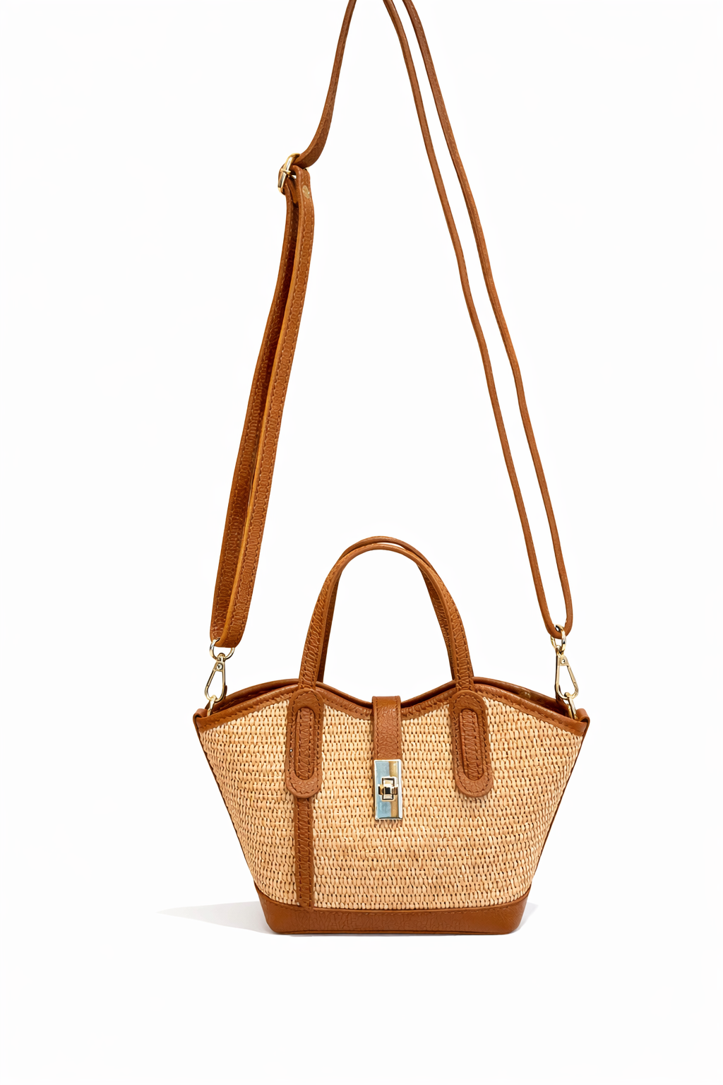 Sac raphia cuir | Summer icon le must have