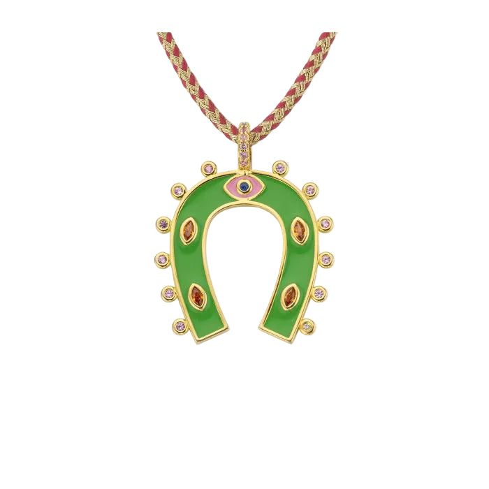 Collier Horseshoe Mya-Bay | Fer à Cheval Doré Talisman Femme