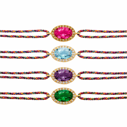 Bracelet Green Dynasty Pierre Verte Ajustable – Mya Bay | Zircons Cordon Femme