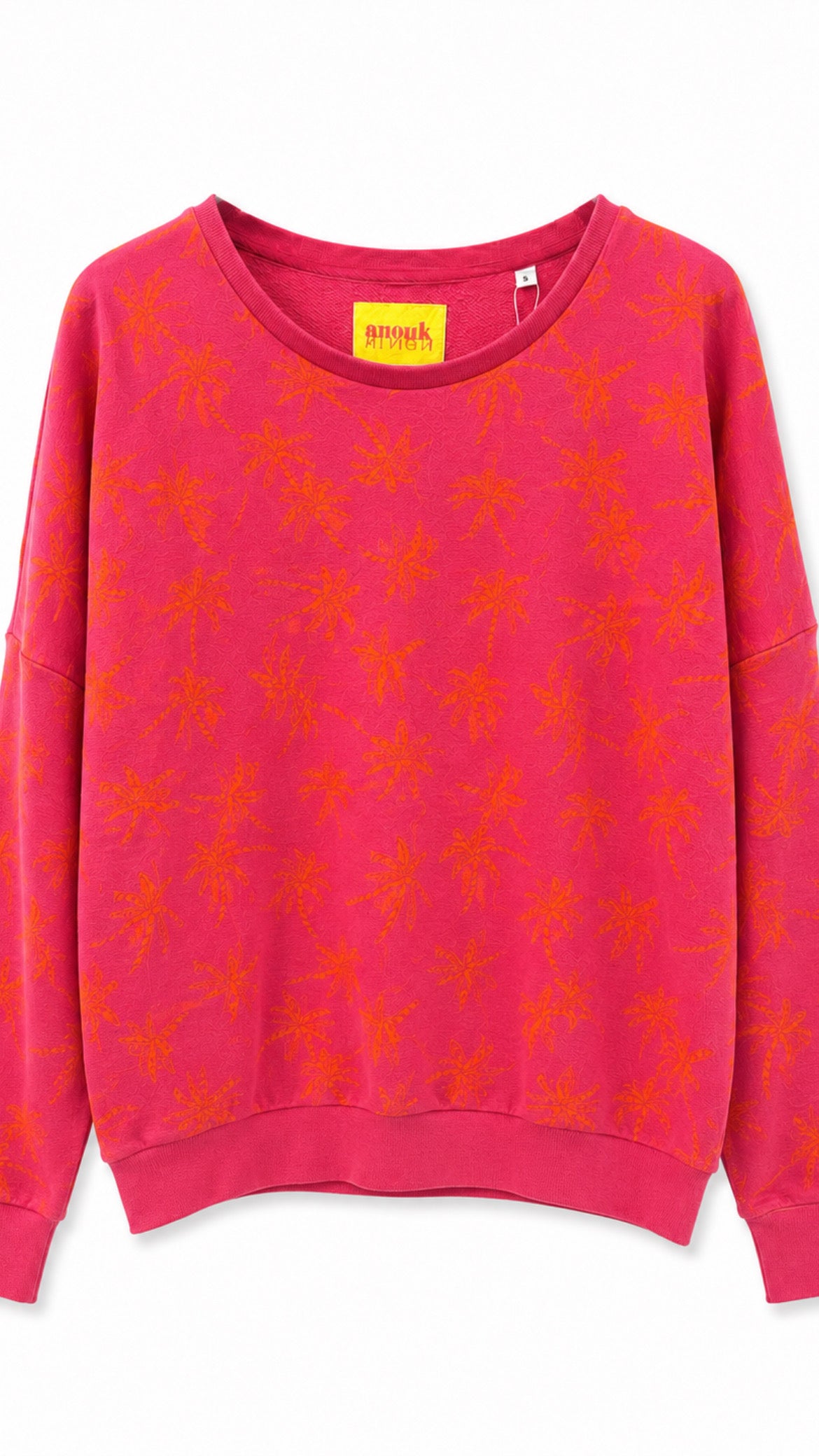 Sweat Oversize Palmier Fuchsia & Orange – Anouk & Ninon