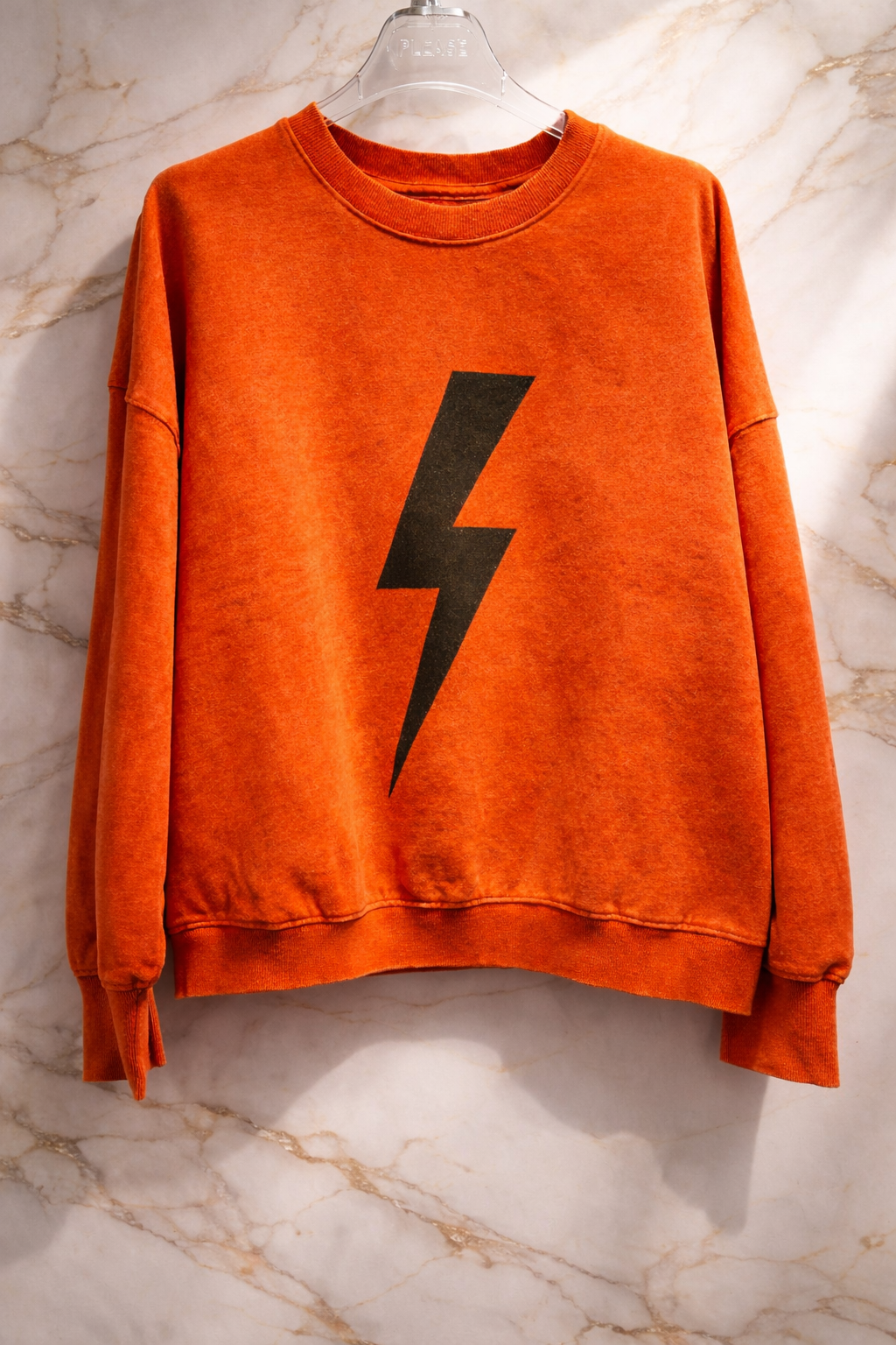 Sweat Lightning Icon orange power