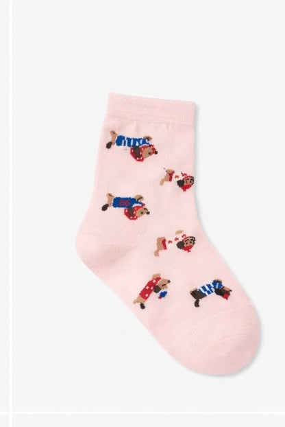 Chaussettes teckel femme