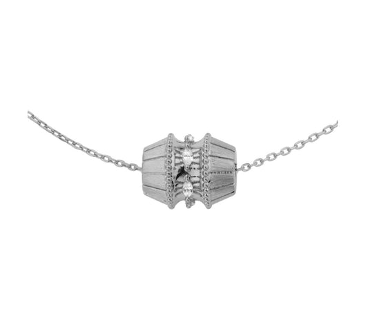 Collier Talisman argenté Mya-Bay