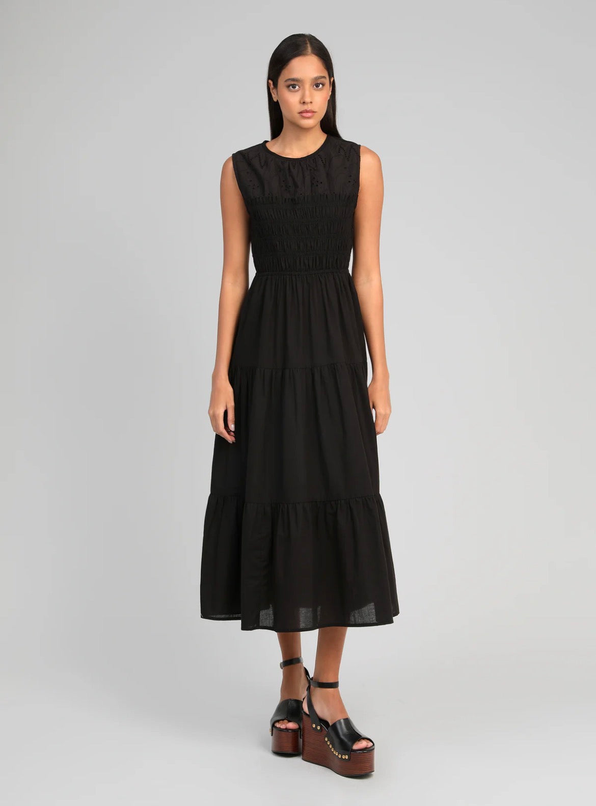 Robe ODAMA Noir en Coton – An'ge