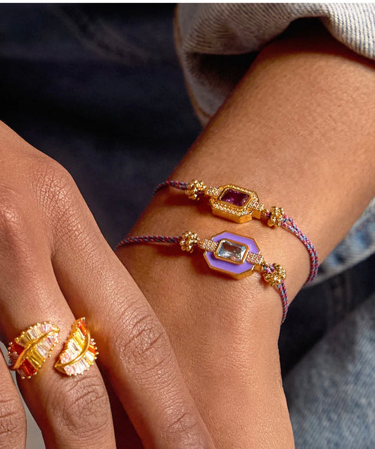 Bracelet Améthyste Shiny Art Déco