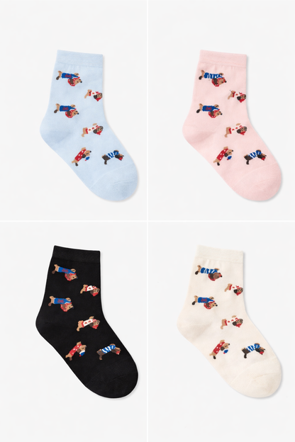 Chaussettes teckel femme
