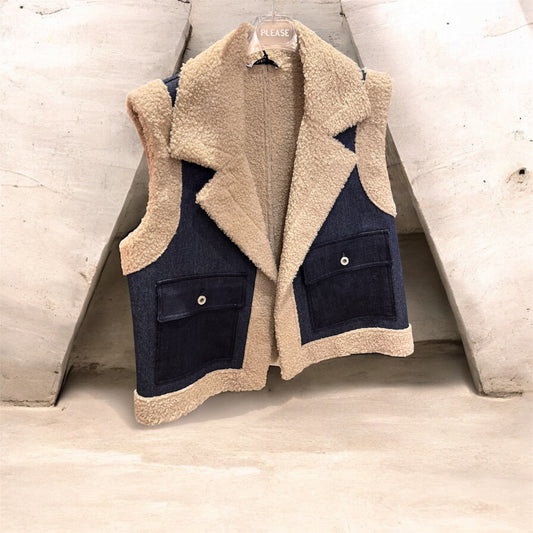 Blouson denim sans manches qui change tout !