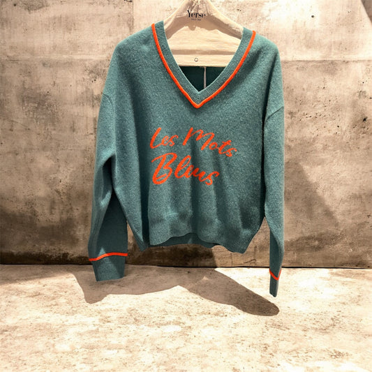 Pull les mots bleus sélection Différence concept store