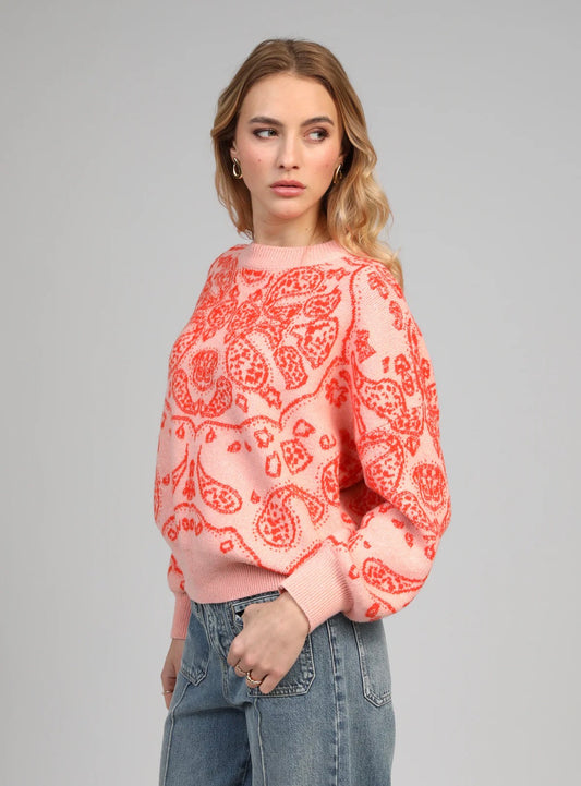 Paisley Mood Le Pull statement esprit bandana