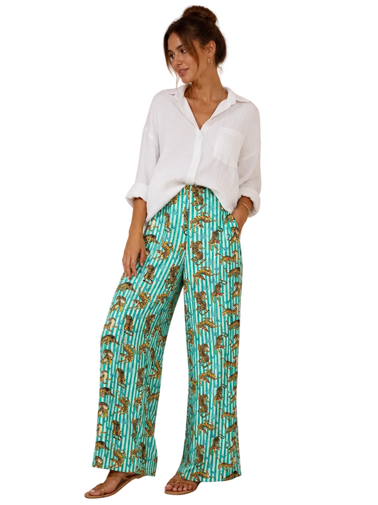 Pantalon Éponge imprimé tigre-longewear chic Femme | DIFFÉRENCE Concept Store