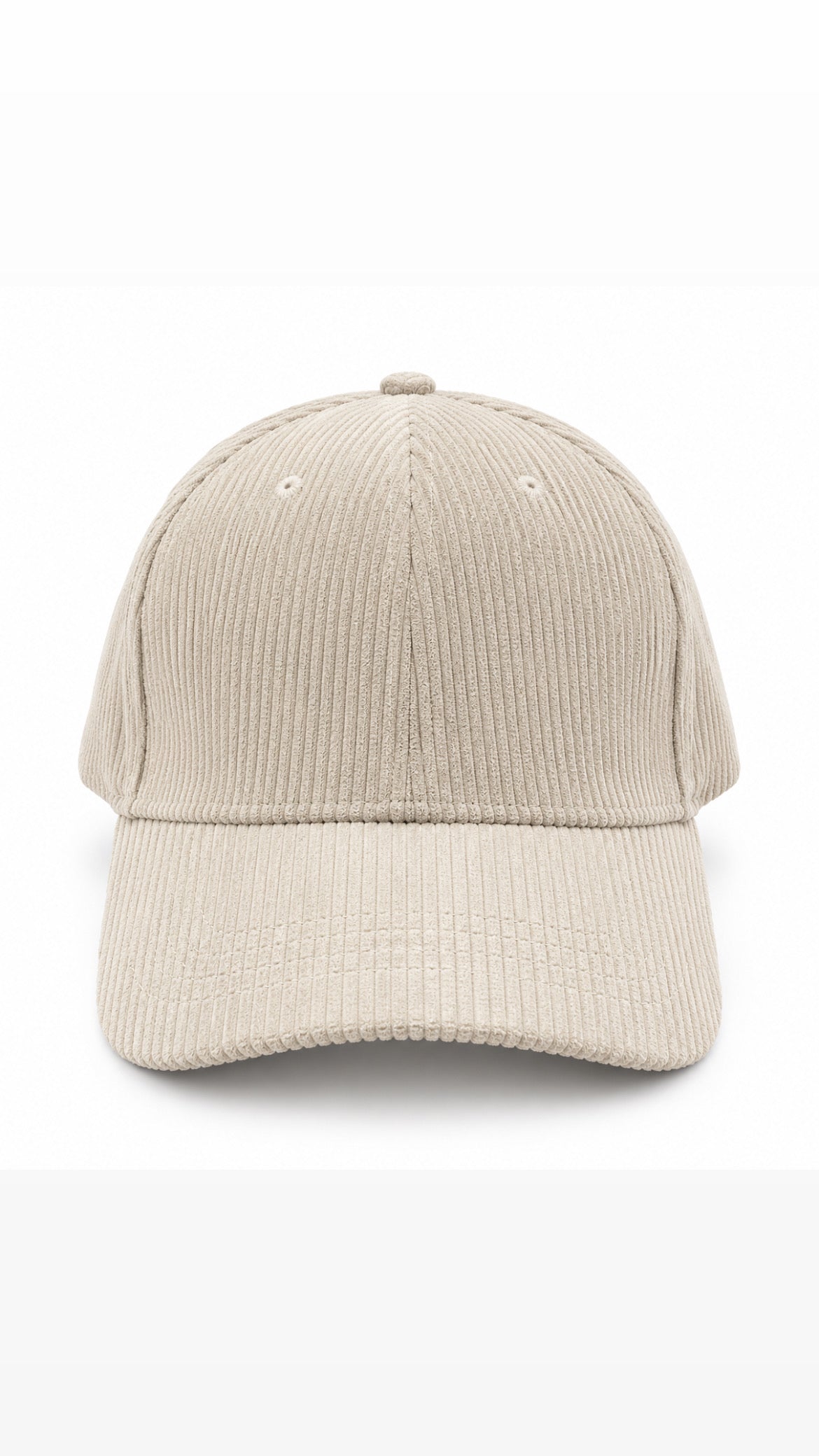 Casquette en velours côtelé