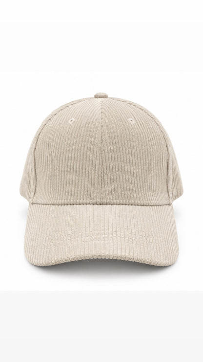 Casquette en velours côtelé
