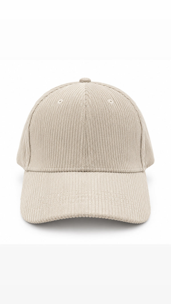 Casquette en velours côtelé