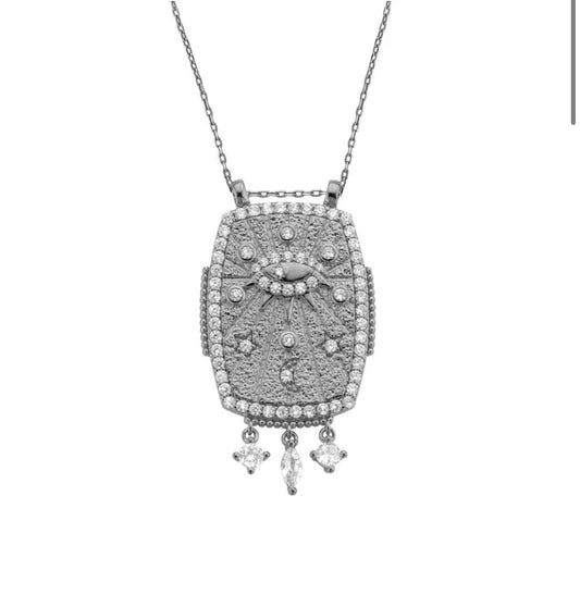Collier concstellation Bohème argenté Mya-Bay