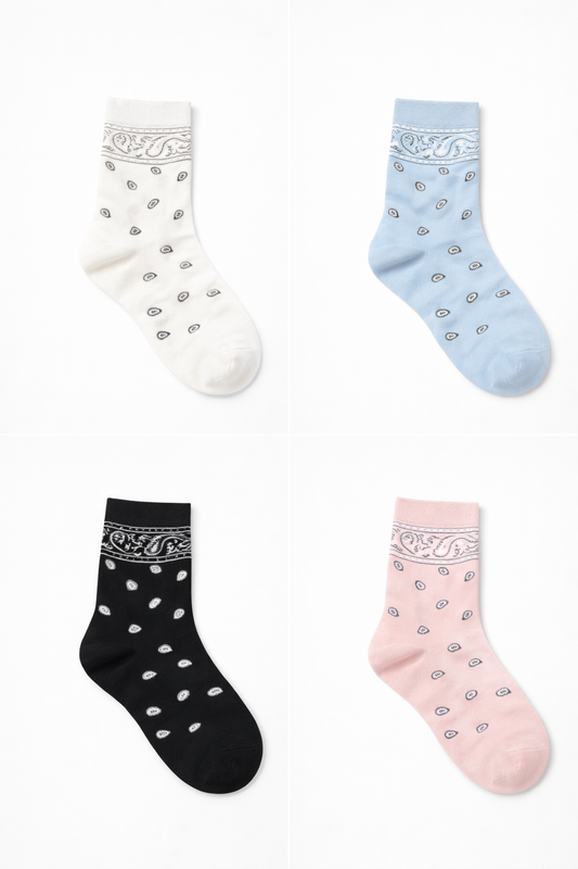 Chaussettes bandana | femme| coton| Différence concept store