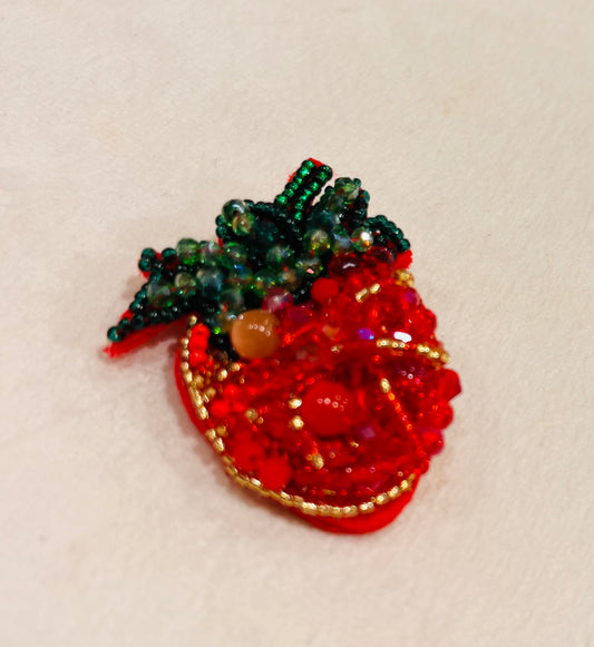 Broche Fraise | accessoires Fun |Schouia