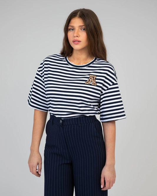 TEE-SHIRT AMALIA COTON COL ROND - ANGE