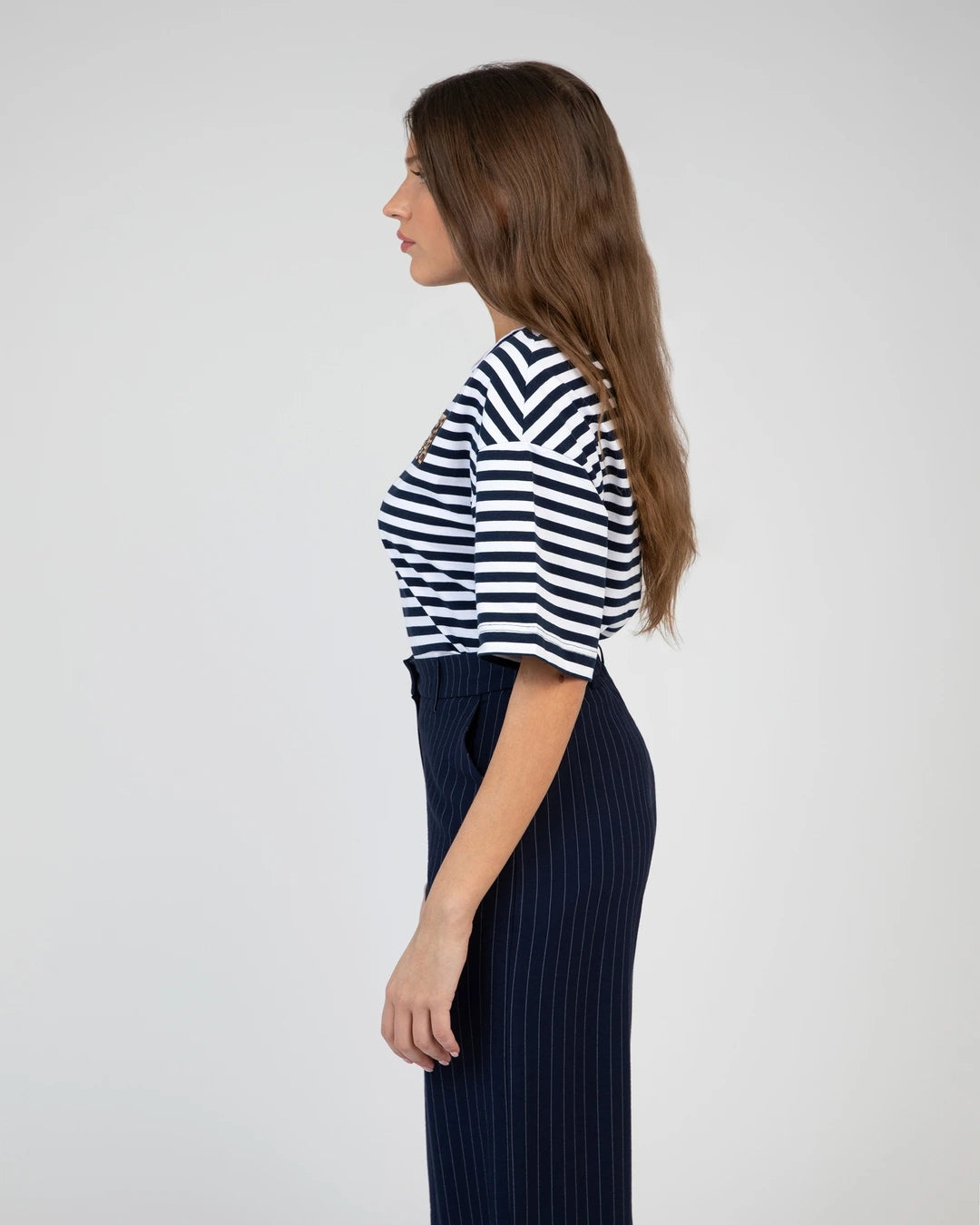 TEE-SHIRT AMALIA COTON COL ROND - ANGE