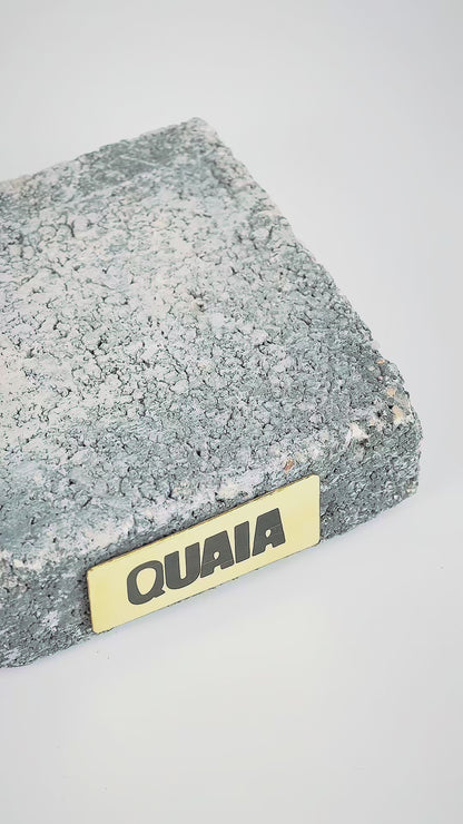 Bracelet Manchette QUAIA résine ambrée & acier inoxydable élastique